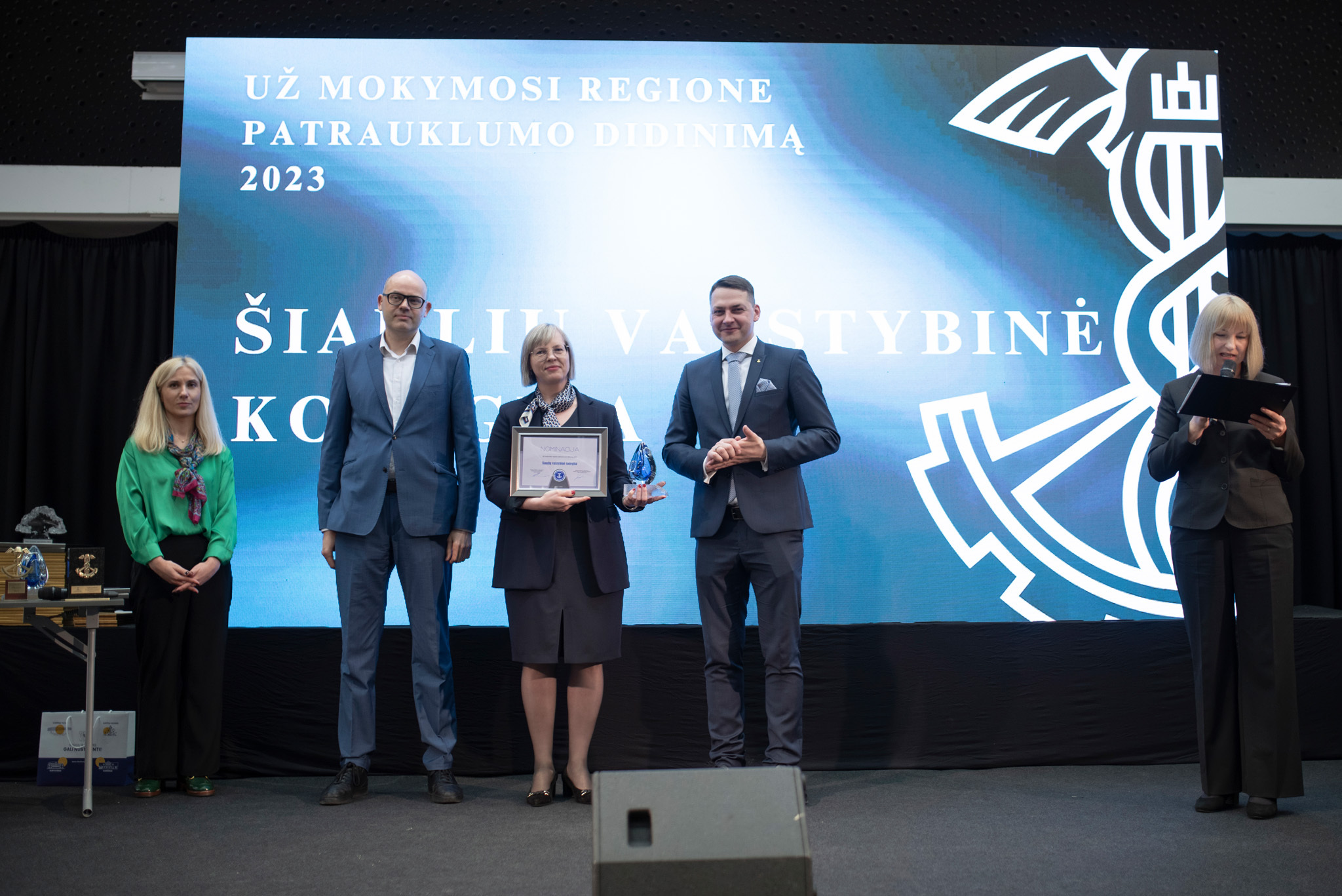 Šiaulių valstybinei kolegijai – apdovanojimas „Už mokymosi regione patrauklumo didinimą“