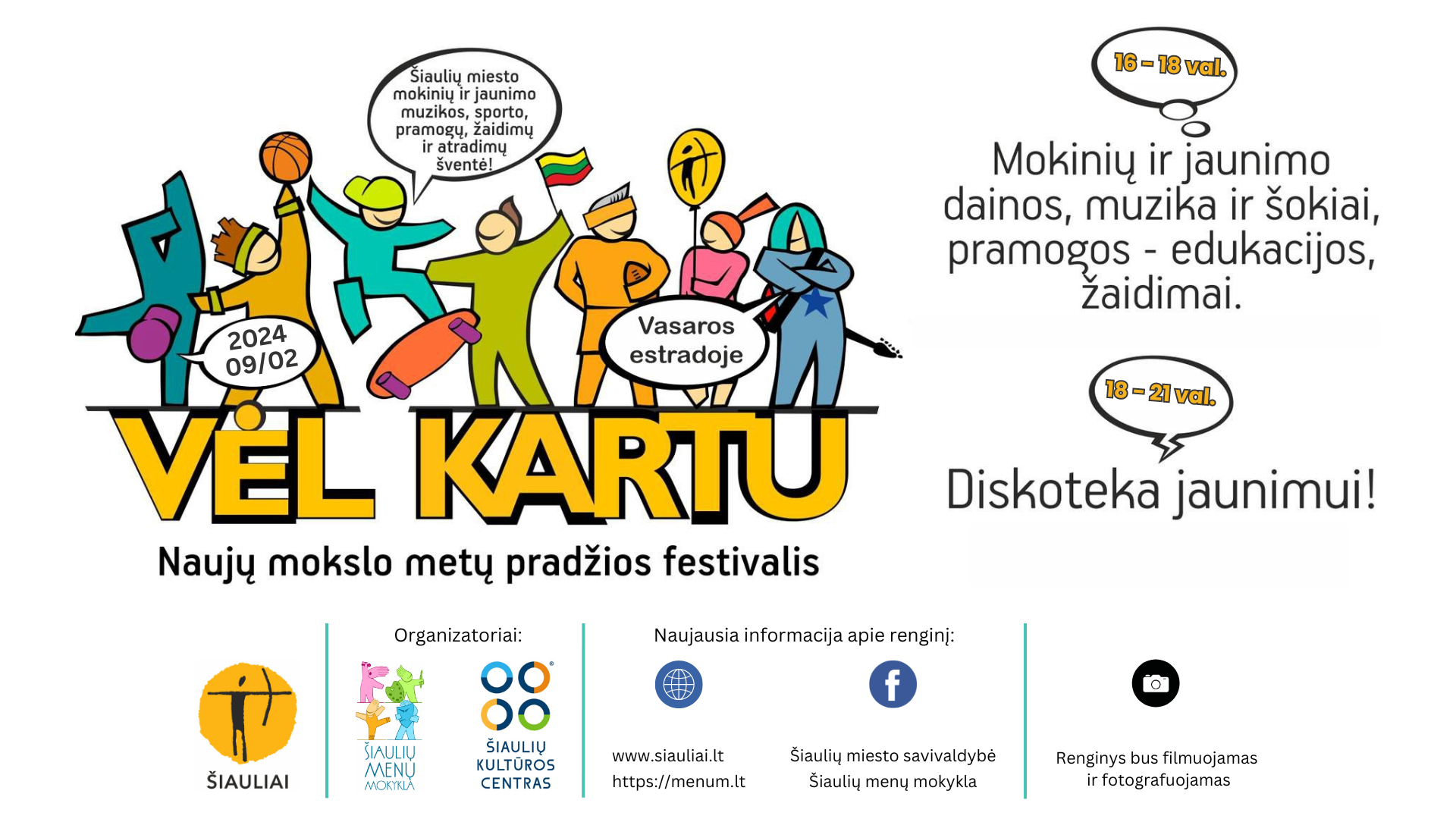 Naujų mokslo metų pradžios festivalis „Vėl kartu“