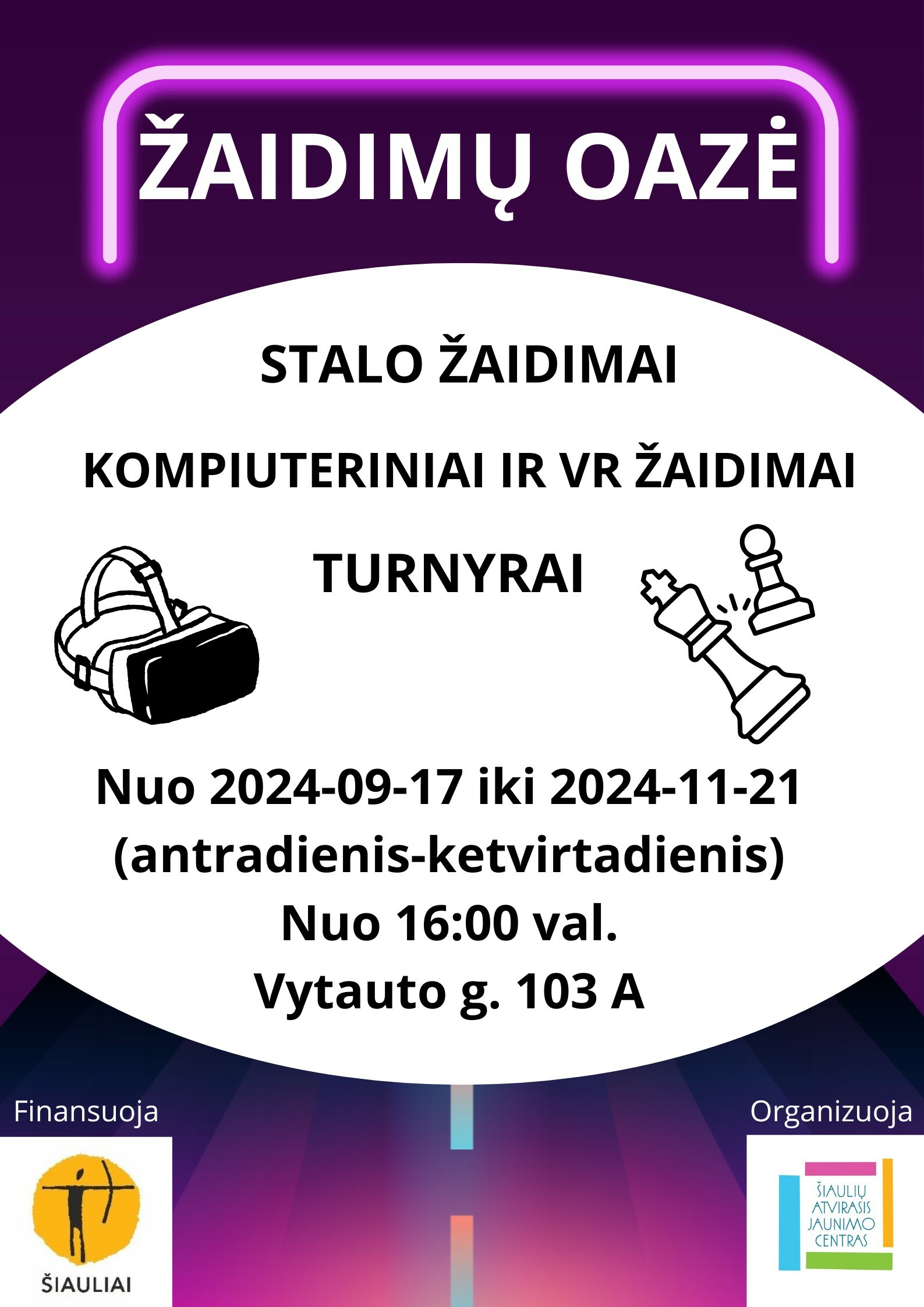 Projektas jaunimui  „Žaidimų oazė“