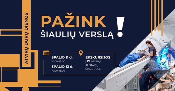 Spalio 11–12 dienomis kviečiame į atvirų durų...