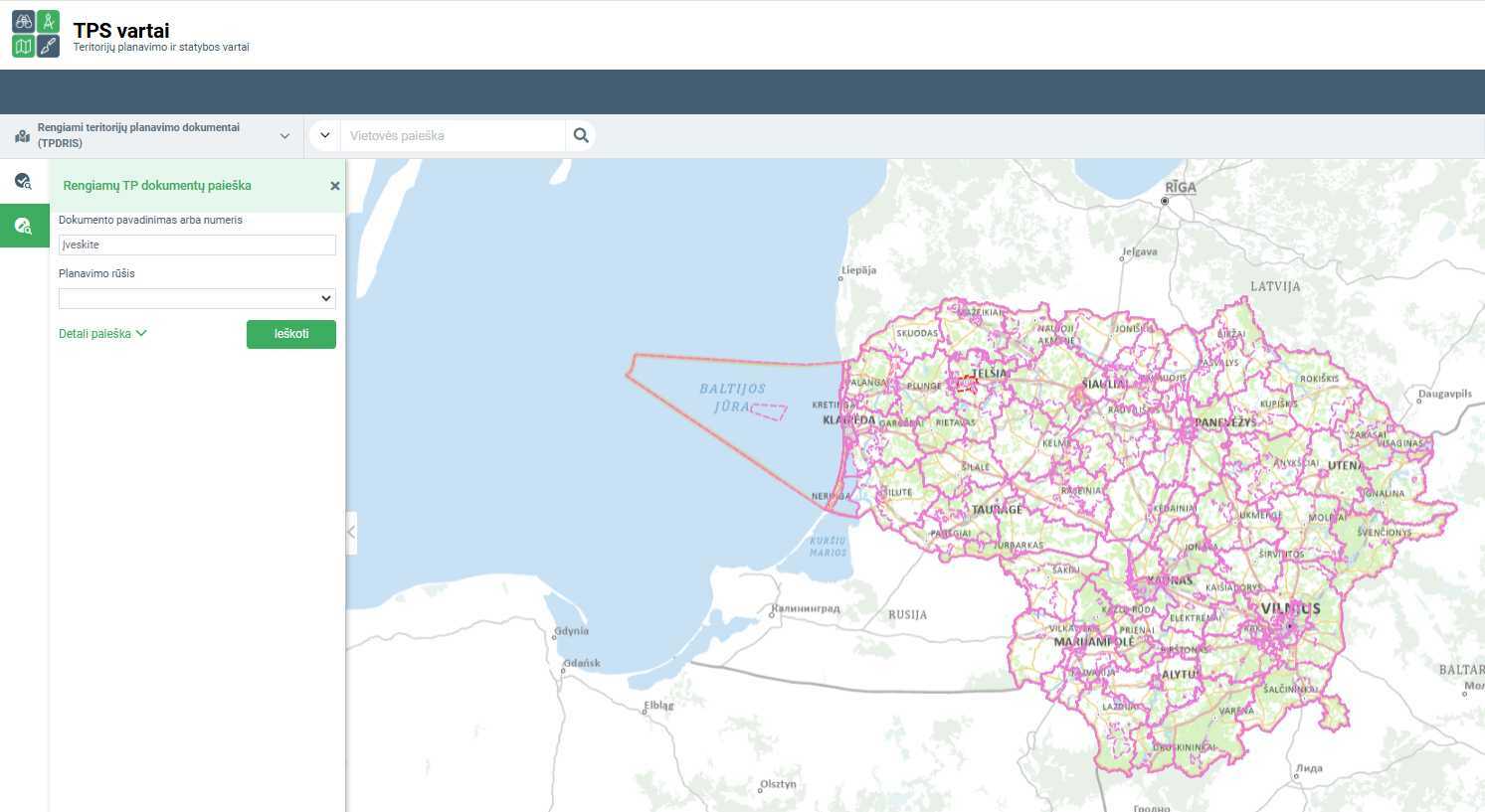 Informuojame apie detaliojo plano koregavimą...