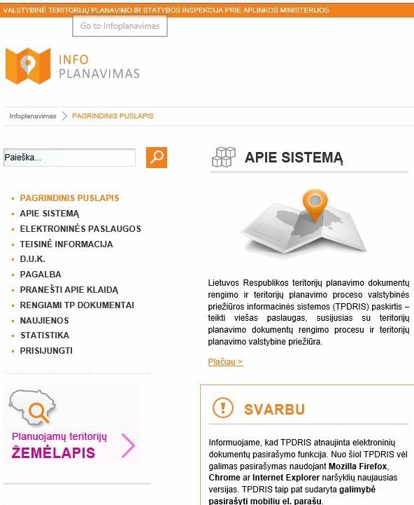 INFORMACIJA APIE TERITORIJŲ PLANAVIMĄ (ZOKNIŲ...